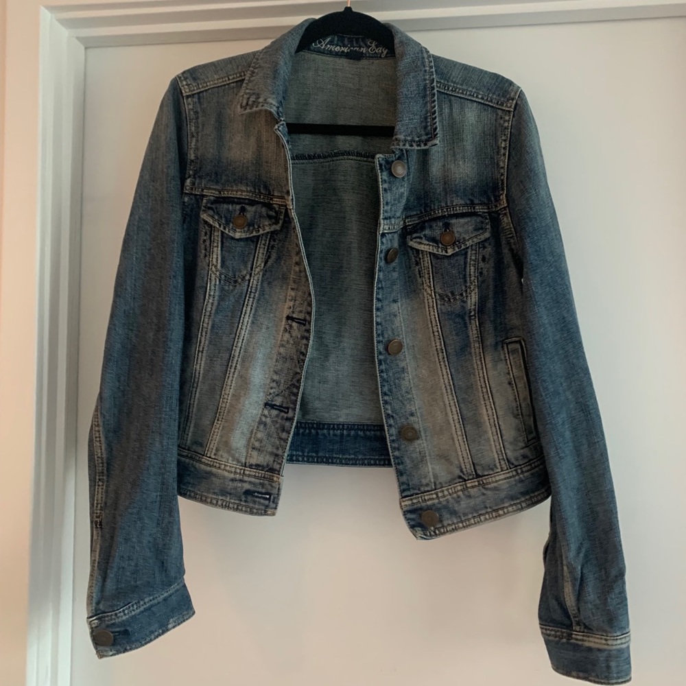 Medium wash denim jacket